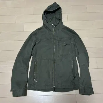 UNIQLO 후드 부착 밀리터리 자켓 M 그레이