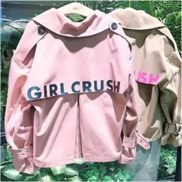 d'zzit 핑크 트렌치 자켓