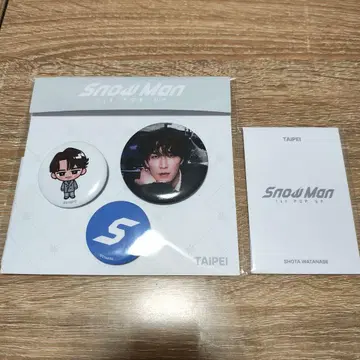 SnowMan POPUP 타이베이 와타나베 쇼타 포토 카드 c 캔뱃지