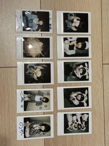 아이돌 친필 사인 폴라로이드 10장 세트