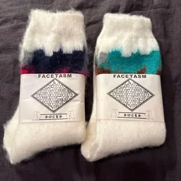 FACETASM 모헤어 삭스 2켤레 세트