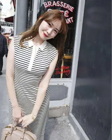 herlipto French Sleeve Polo Long Dress S