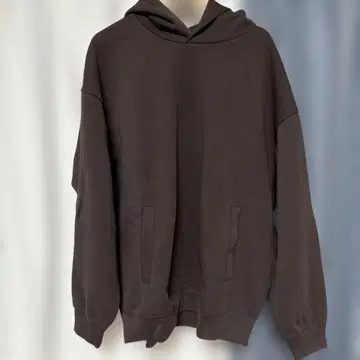 UNIQLO 다크 브라운 후드 부착 후드티 XL