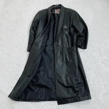 인터내셔널 가죽 컬렉션 빈티지 가죽 코트 블랙 M