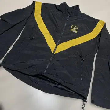 Used U.S.ARMY 트레이닝 나일론 자켓 블랙/옐로우 컬러 S-R