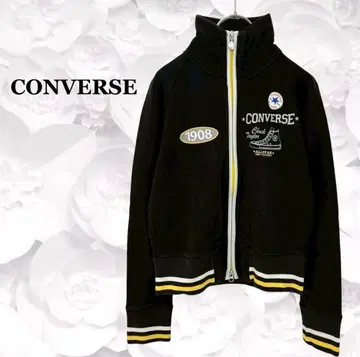 [컨버스] 맨투맨 트랙 자켓 저리 [M] 블랙 로고 자수