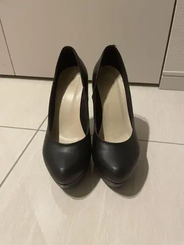 블랙 하이힐 23cm