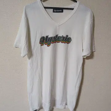 hysteric V넥T셔츠 화이트