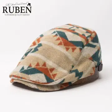 새상품 RUBEN 루벤 네이티브 패턴 헌팅 베이지