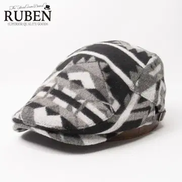 새상품 RUBEN 루벤 네이티브 패턴 헌팅 블랙