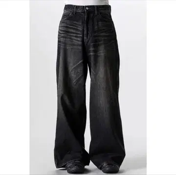 24AW Masu Boys Baggy Jeans black 48