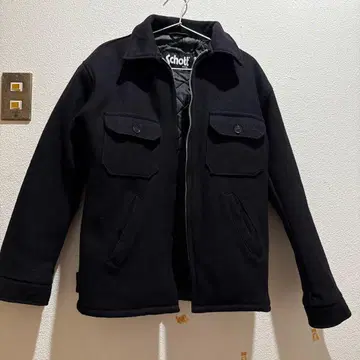 Schott 블랙 울 자켓