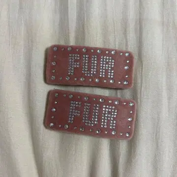 컨디션 최상! FURFUR 벨로아 머리핀 2개 세트