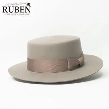 새상품 RUBEN 롱 브림 펠트 울 햇 그레이