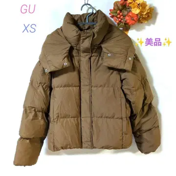 GU 히트 패디드 블루종 XS 브라운 성인 어린이 남녀 새상품급