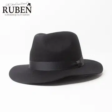 새상품 RUBEN 롱 브림 중절 펠트 울 햇 블랙