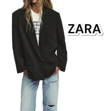 [ 새상품급 ] ZARA 테일러드 자켓 여성용 블랙