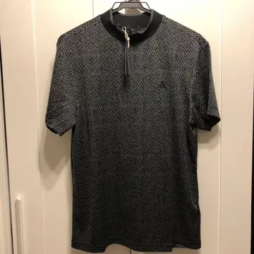 [ 새상품 ] adidas 골프 모크넥 반팔 셔츠 블랙/그레이