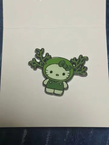 일본관 해초 키티 모즈쿠 핀 배지