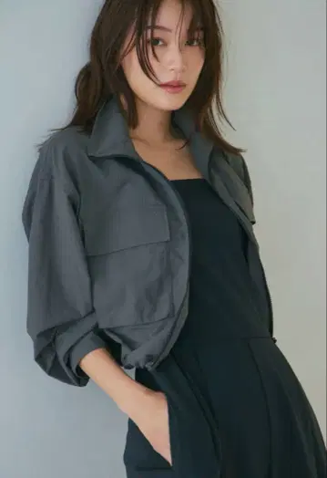 NAVE 네이브 고기능 소재 트랙 자켓 그레이 하나야마 미즈키