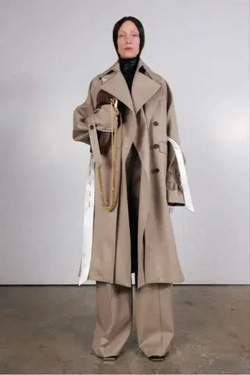 PETER DO 베이지 트렌치코트 34