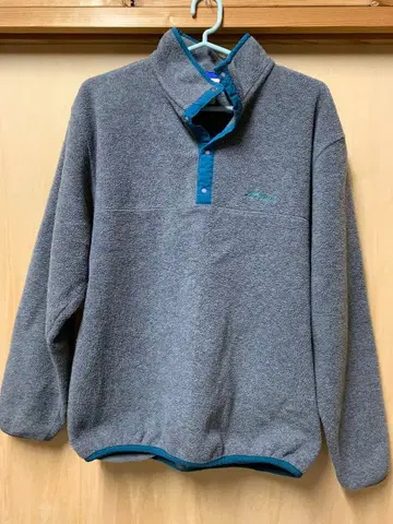 90s L.L.Bean 플리스 스냅T 그레이 빈티지