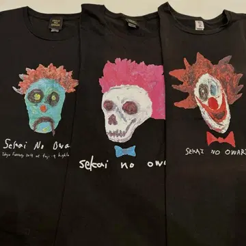 SEKAI NO OWARI 라이브 티셔츠 3장 세트