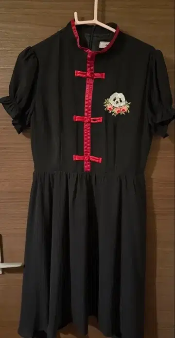 Ank Rouge 차이나 원피스 블랙