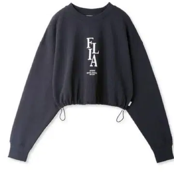 emmi yoga FILA 콜라보 풀오버 맨투맨 트레이닝복 네이비