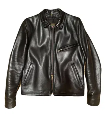 Vanson Leathers 블랙 싱글 라이더 자켓 38