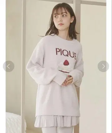 젤라또피케 베비모코 케이크 자카드 풀오버
