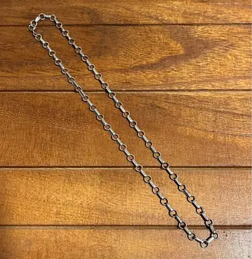 각인 실버 목걸이 체인