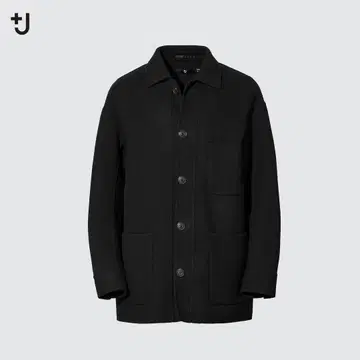 UNIQLO 유니클로 +J 울 블렌드 오버사이즈 셔츠 자켓