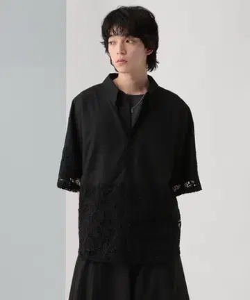 HARE 레이스 절개 셔츠