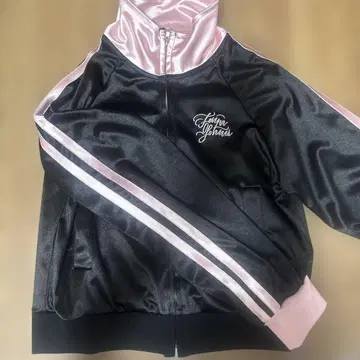 ampm 트랙 자켓 블랙 핑크
