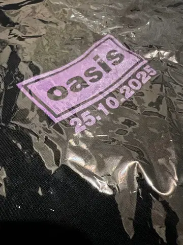 oasis live '25 티셔츠 XL 블랙