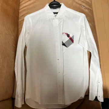 BLACKLABEL CRESTBRIDGE 남성용 화이트 긴팔 셔츠