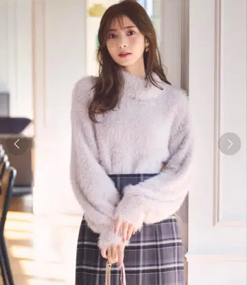 롱 페더 숏 기장 풀오버