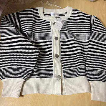 CLOVE 스트라이프 가디건 M