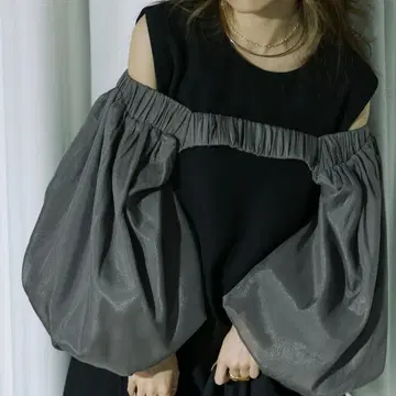 Ezick Long long 오프숄더 볼레로 세트 드레스