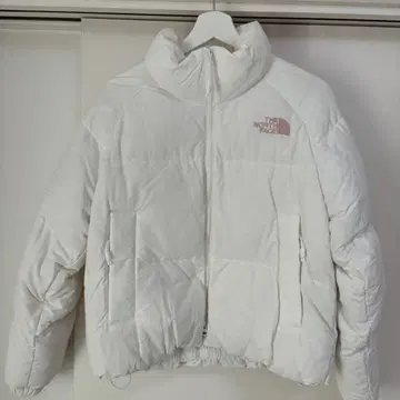 THE NORTH FACE 화이트 다운 자켓 눕시