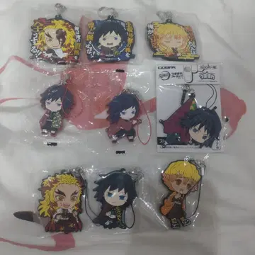 귀멸의 칼날 러버 마스코트 세트