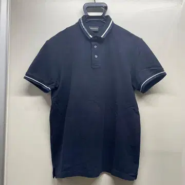 EMPORIO ARMANI 엠포리오 아르마니 남성용 피케 셔츠 M 네이비