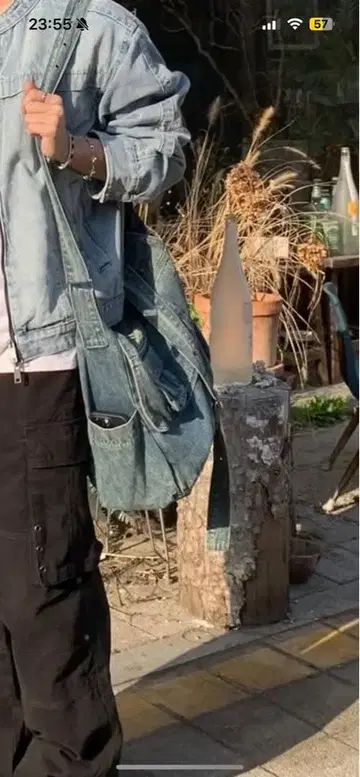 라이트 블루 데님 자켓 M 사이즈