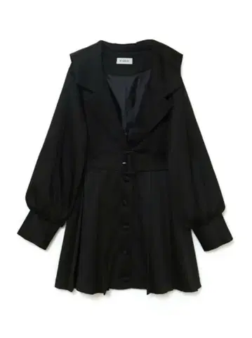 BUBBLES 세일러 카라 플리츠 자켓