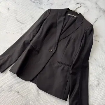 새상품급 띠어리 럭스 다크 네이비 광택 테일러드 자켓 S