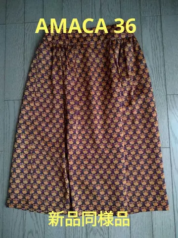AMACA 아마카 리버티 패턴 스커트 36 새상품급