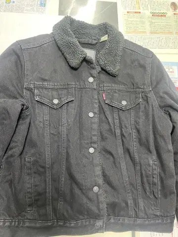 Levi's 블랙 데님 자켓 L 사이즈