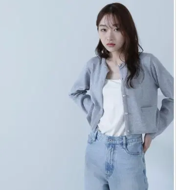 택 포함 새상품 내추럴 뷰티 베이직 실크 블렌드 가디건