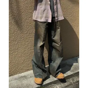 NVRFRGT 3D Twisted Wide Leg Jeans